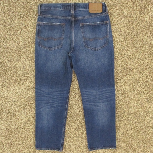 American Eagle Jeans Mens 32x30 Dark Wash Relaxed Straight Leg 100% Cotton Denim - Picture 2 of 8